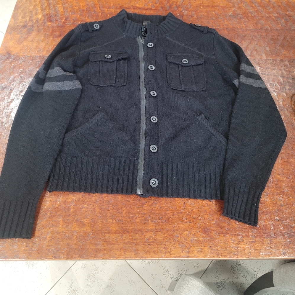 Foreign Exchange Front Zip Sweater